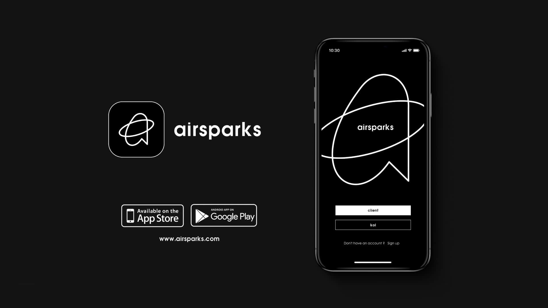 airsparks | everyone can be a star | Branding design