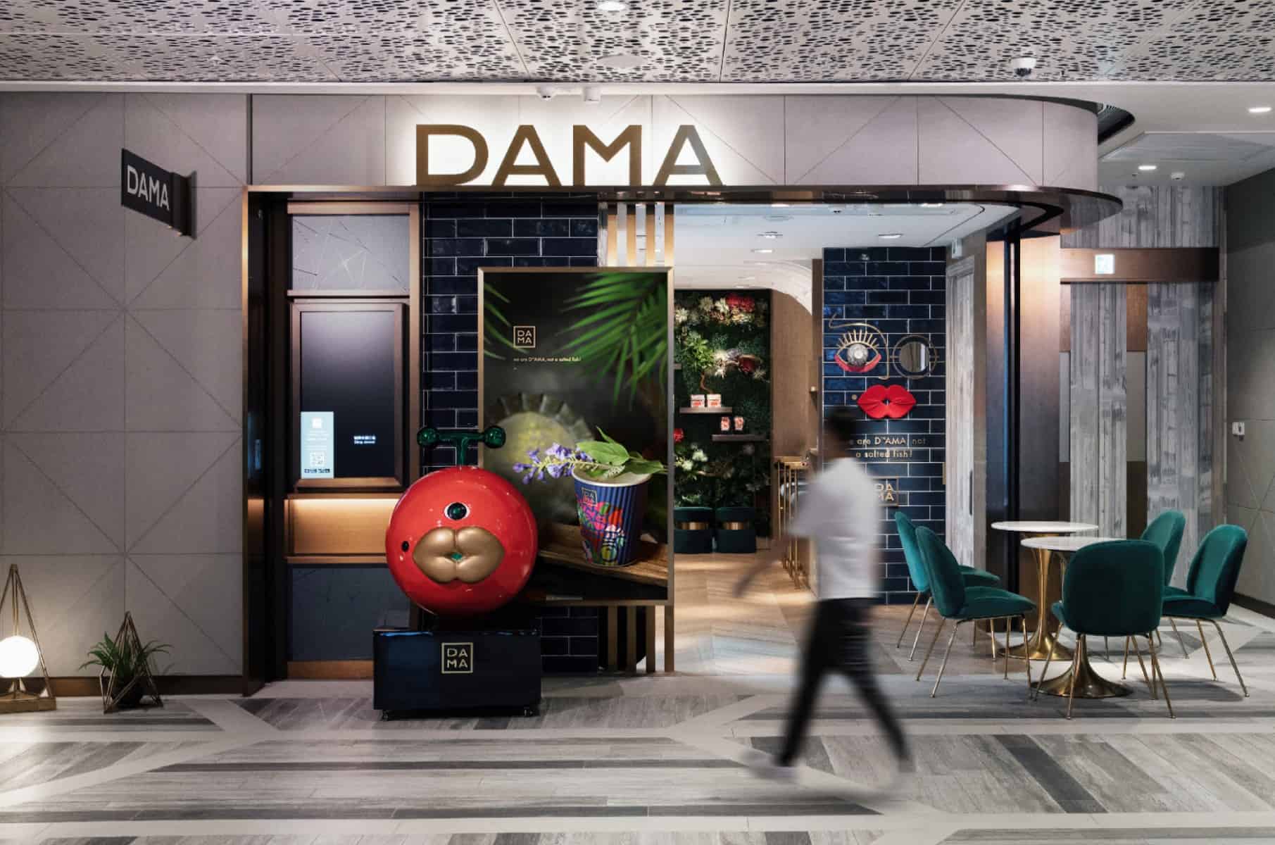 DAMA Vegan Cafe @ K11 Musea | Branding design