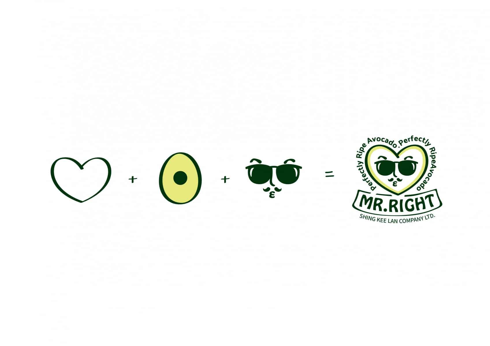 Mr. Right | Perfectly Ripe Avocado | Branding design