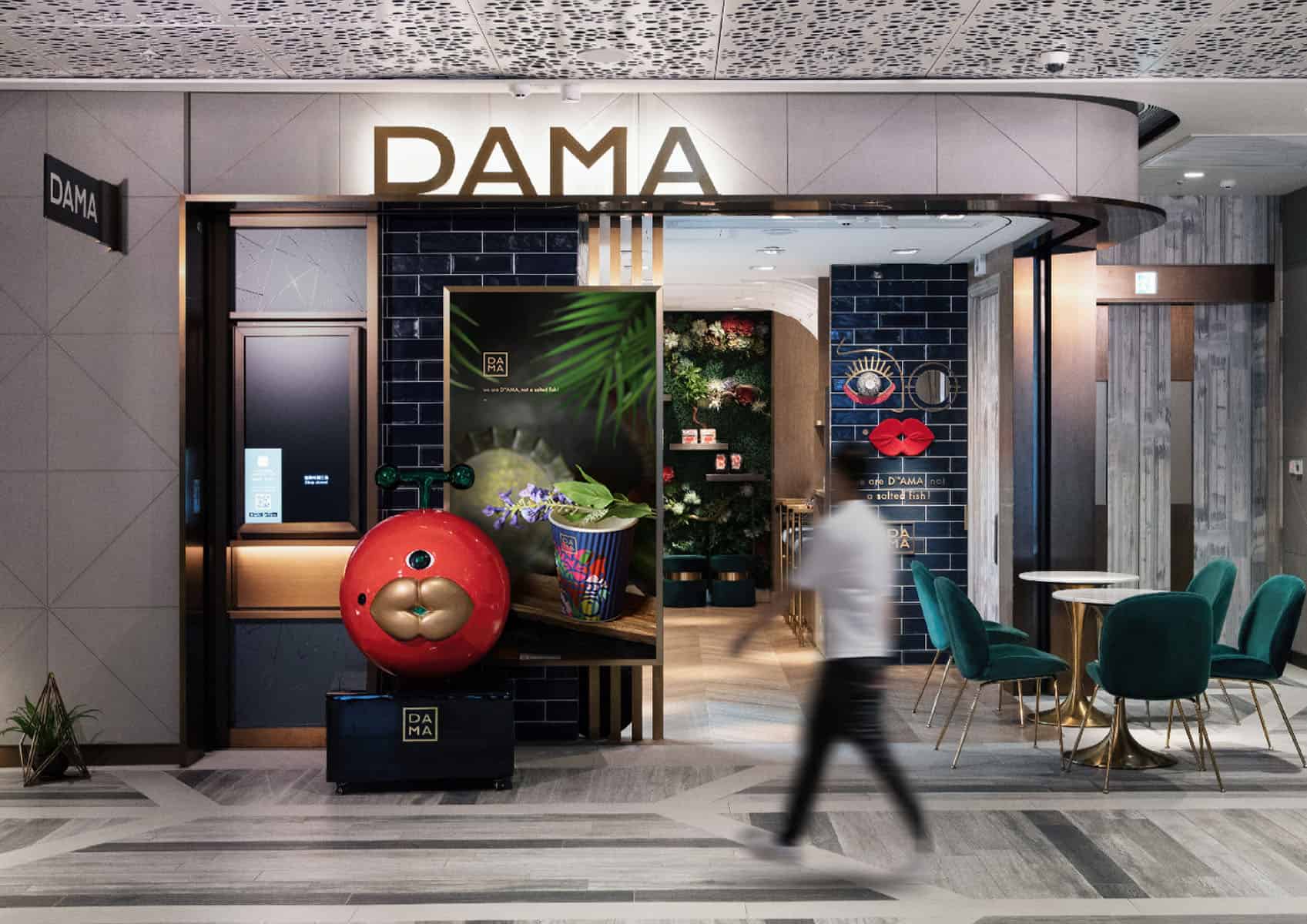 DAMA Vegan Cafe @ K11 Musea | Branding design