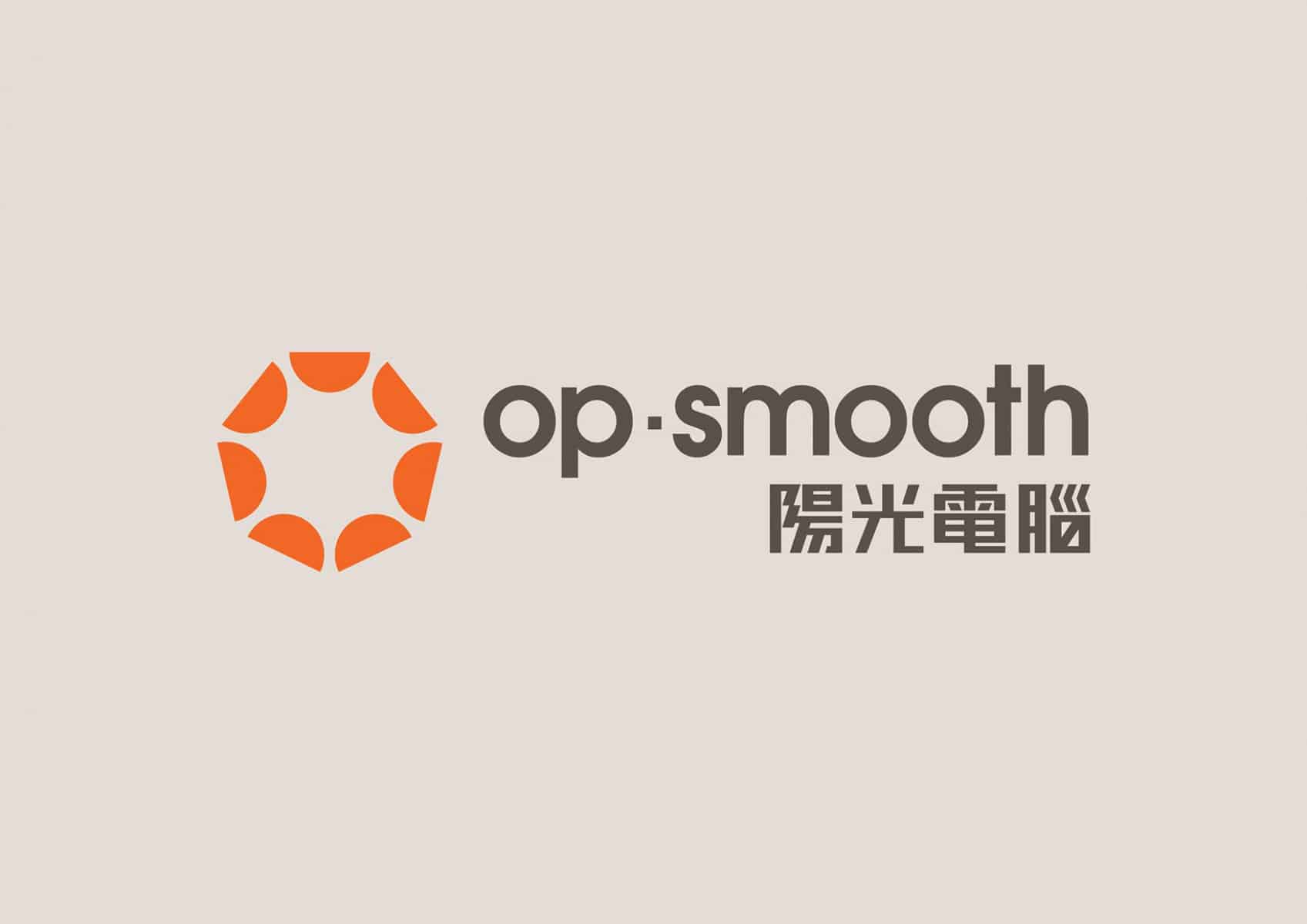 op·smooth 陽光電腦 企業形象設計