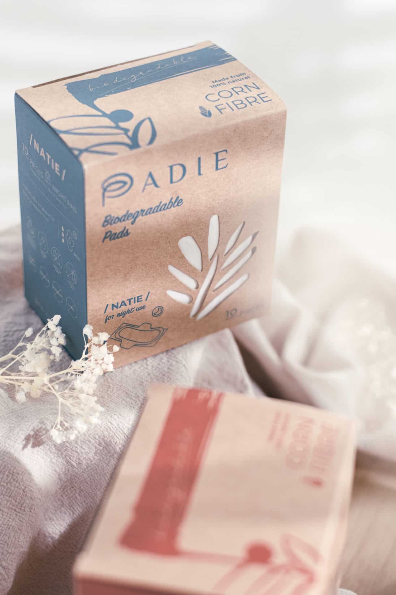 PADIE - Biodegradable Pads | Branding and Packaging Design