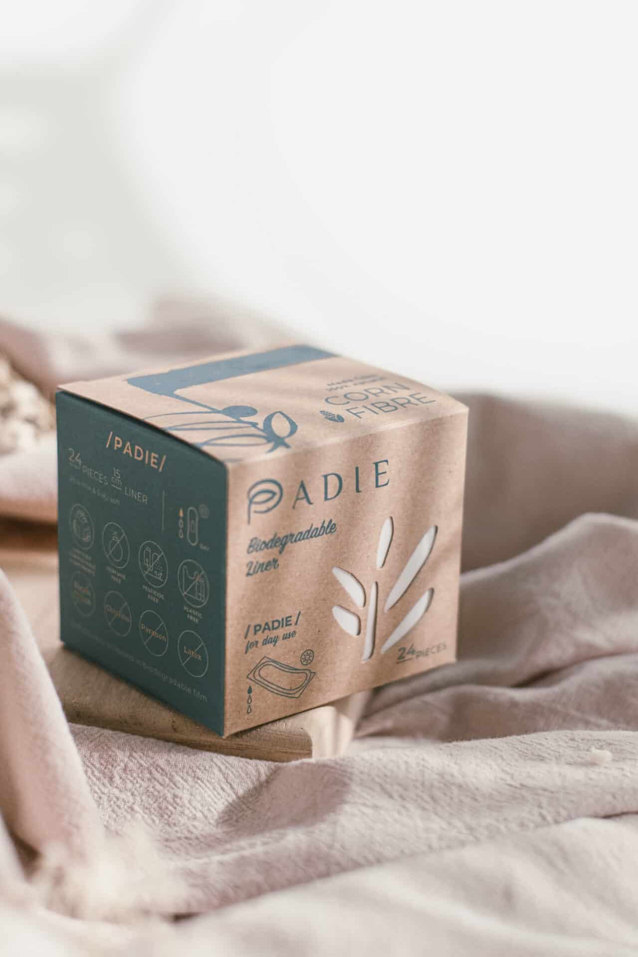 PADIE - Biodegradable Pads | Branding and Packaging Design