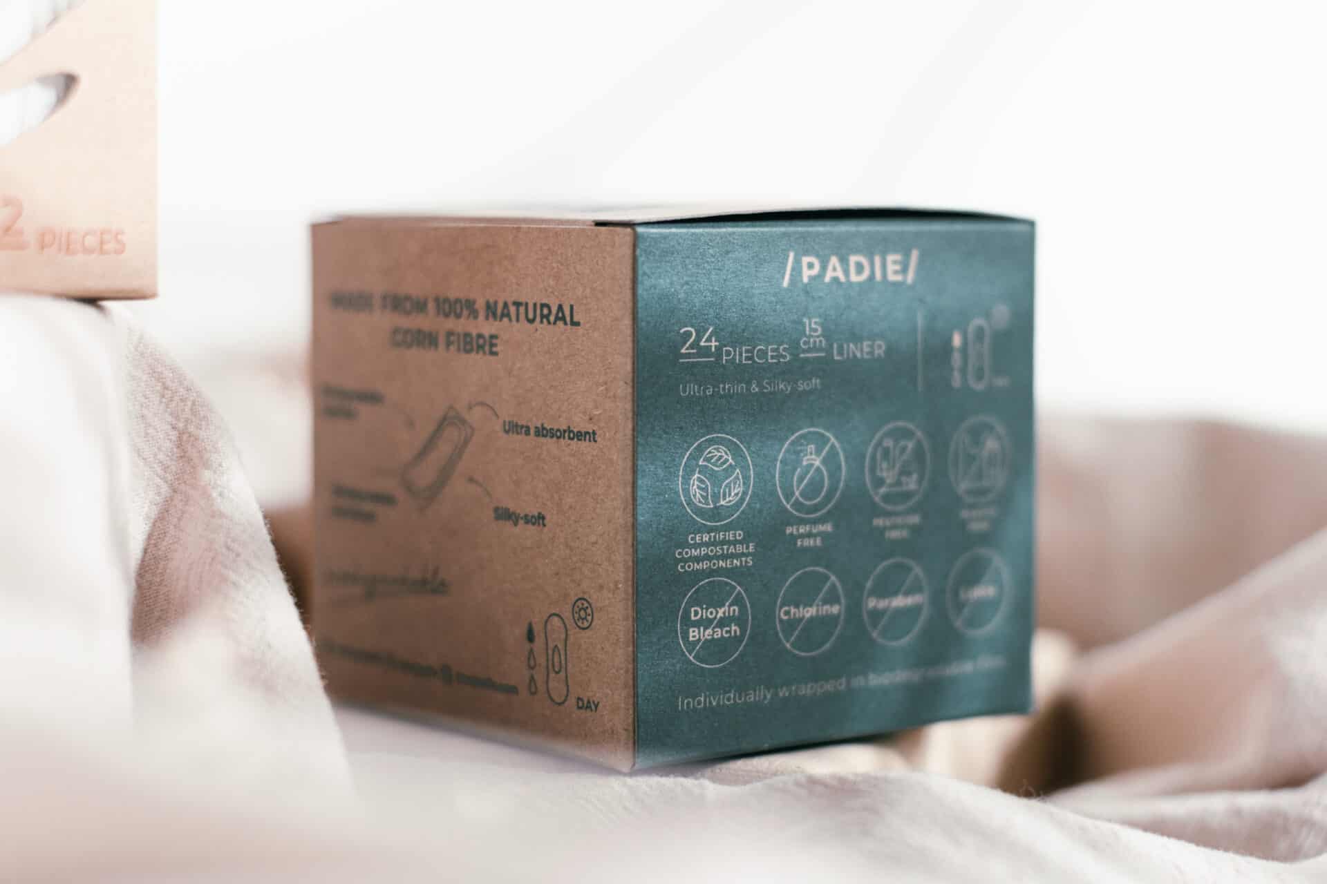 PADIE - Biodegradable Pads | Branding and Packaging Design