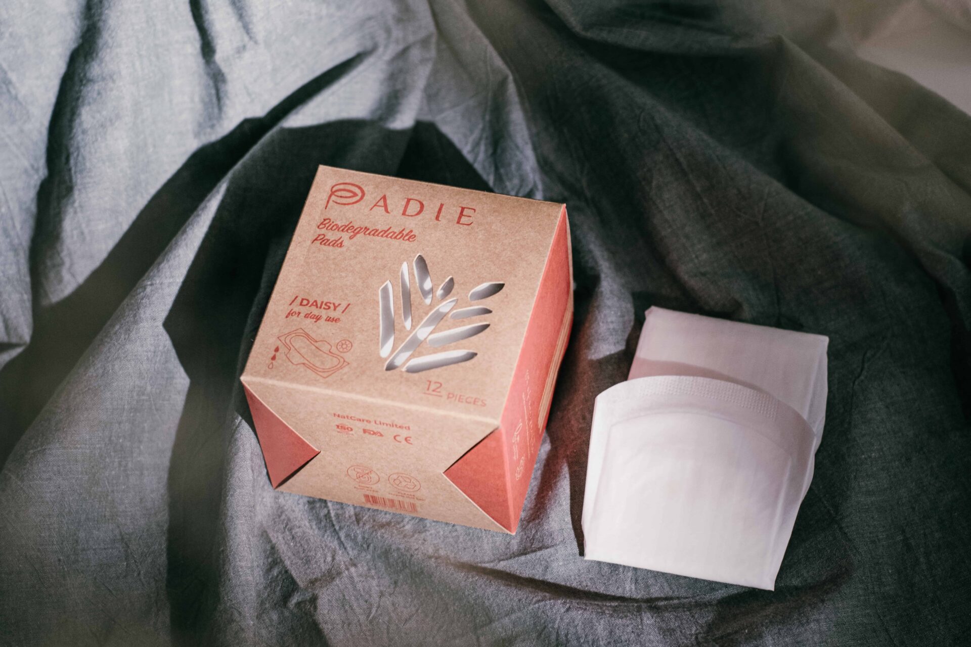 PADIE - Biodegradable Pads | Branding and Packaging Design