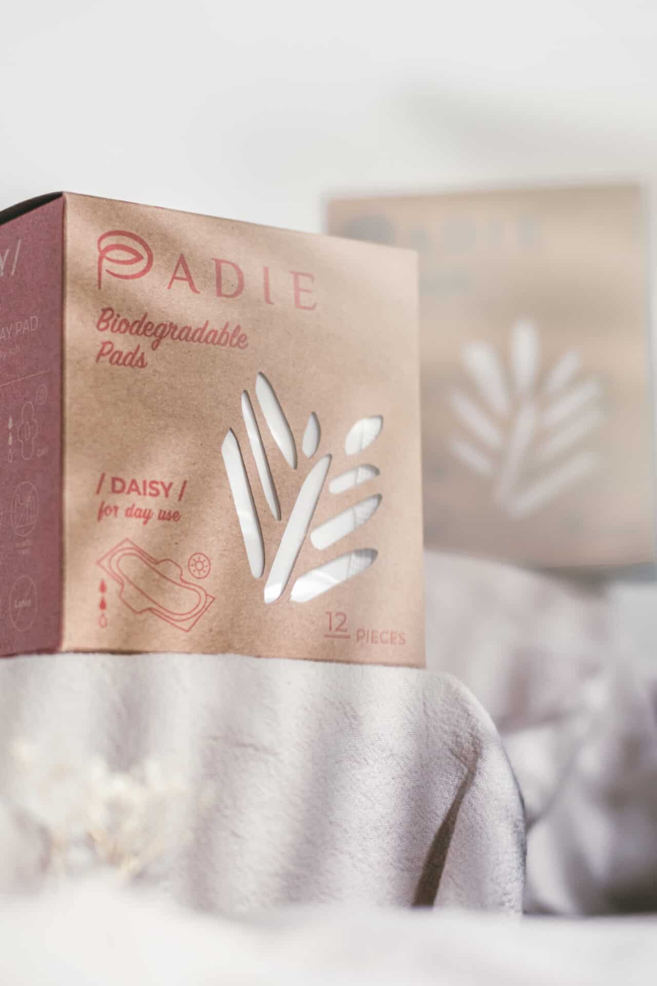 PADIE - Biodegradable Pads | Branding and Packaging Design