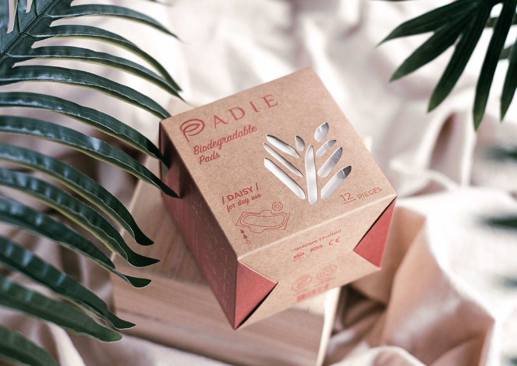 PADIE - Biodegradable Pads | Branding and Packaging Design