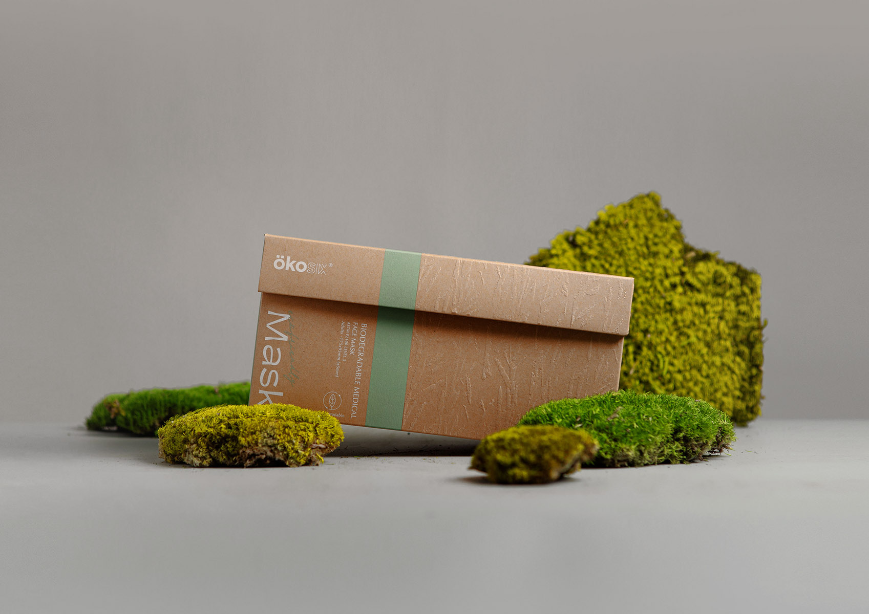 OKOSIX Biodegradable Face Mask | Branding Design & Eco Friendly Packaging