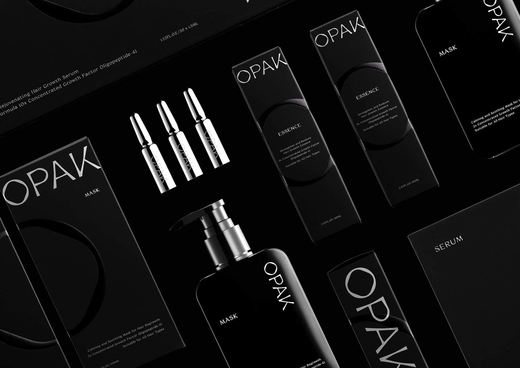 OPAK – The Ultimate Hair Growth Solution | Branding and Packaging