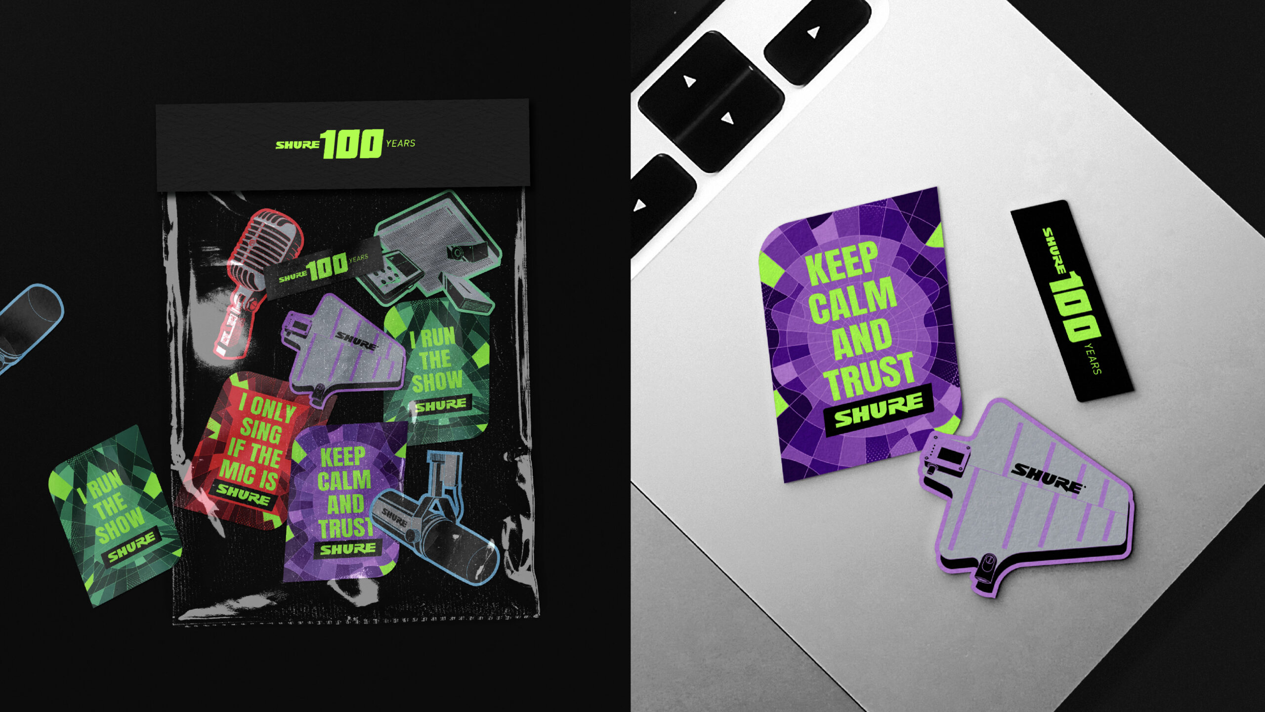 Shure 100th Anniversary | Visual identity & Premium Design