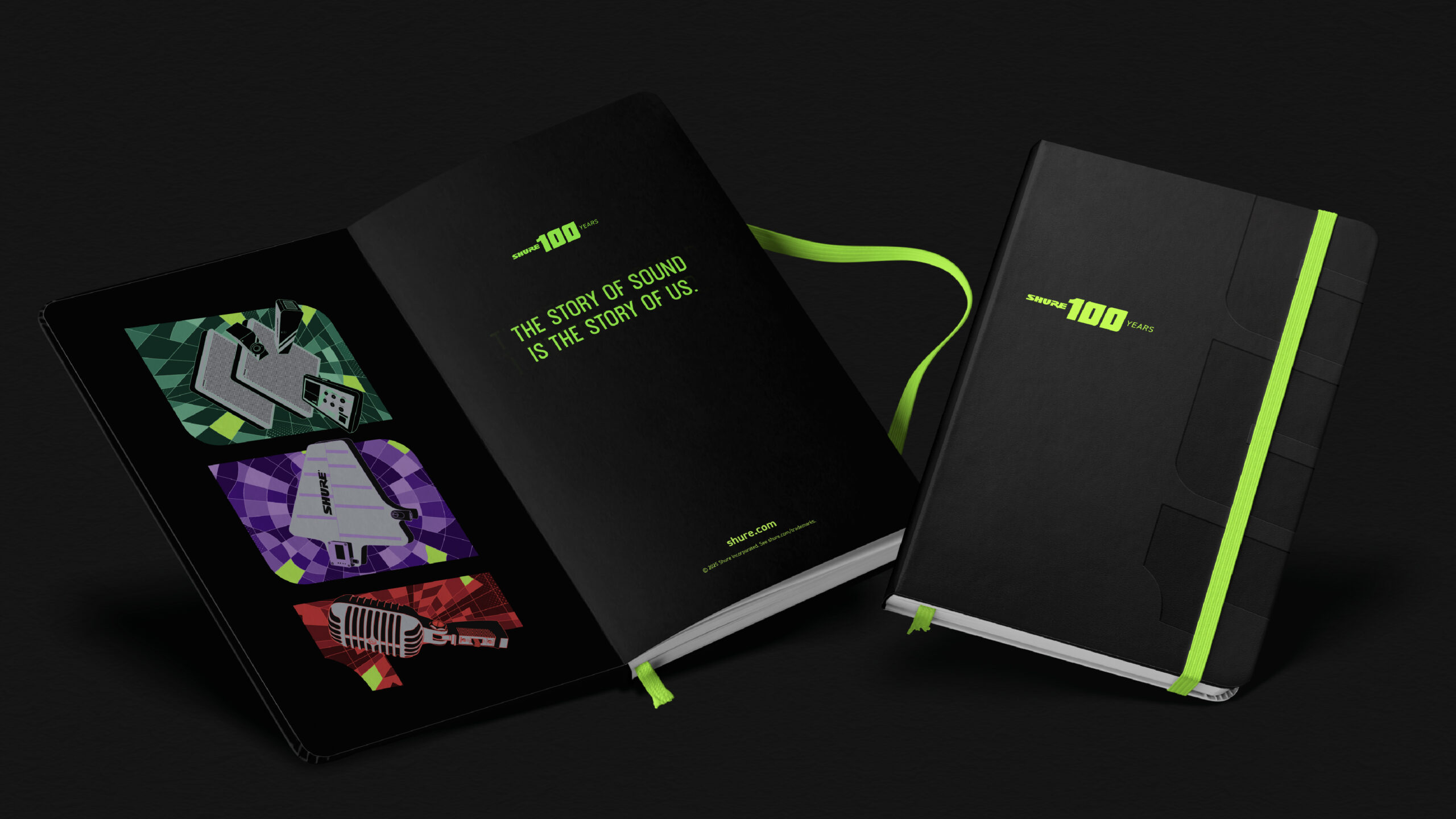 Shure 100th Anniversary | Visual identity & Premium Design