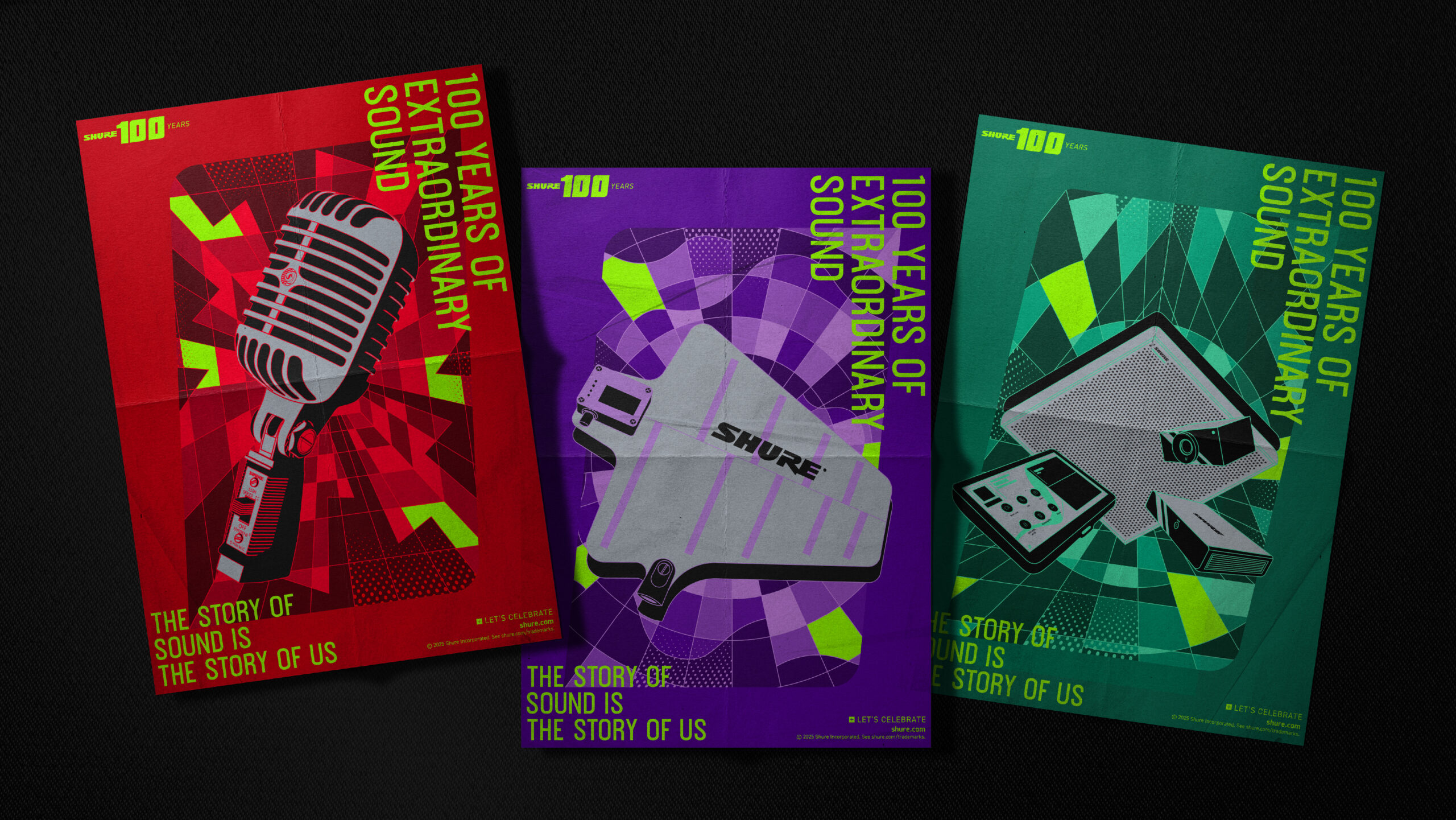 Shure 100th Anniversary | Visual identity & Premium Design
