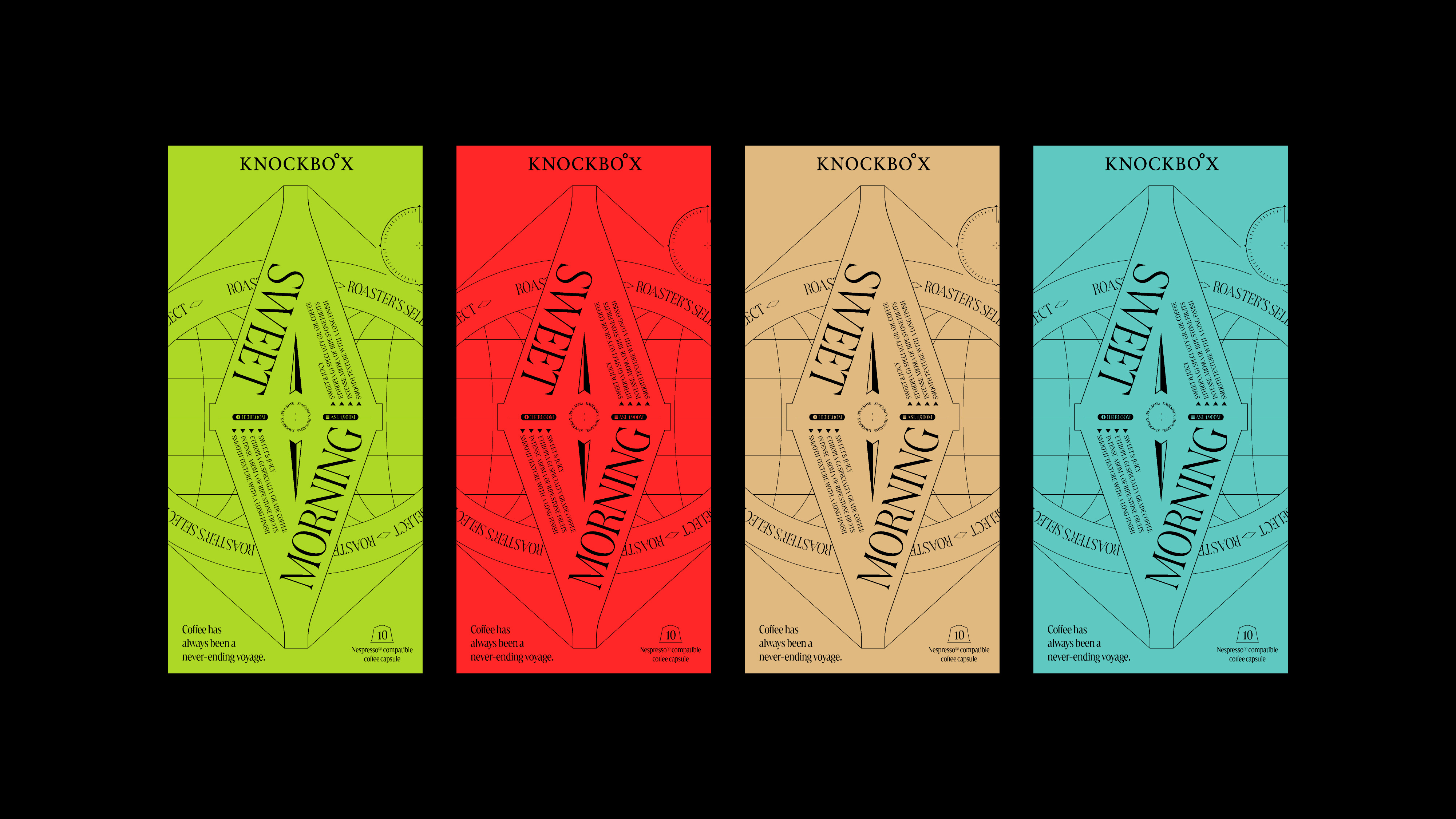 KNOCKBO°X 咖啡膠囊包裝設計