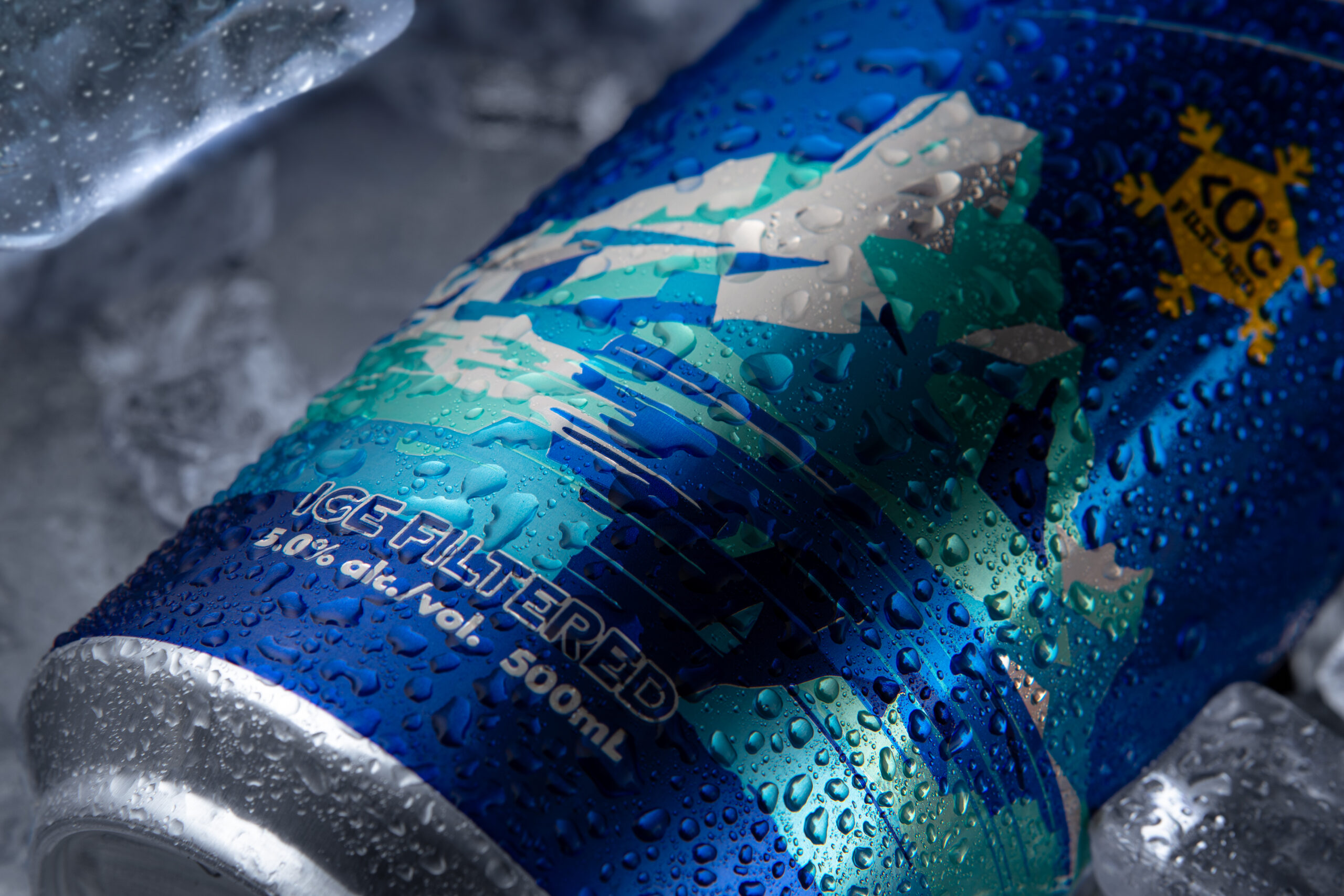 BlueIce_Ice_CloseUp Blue Ice Beer | FMCG Beer Packaging Design