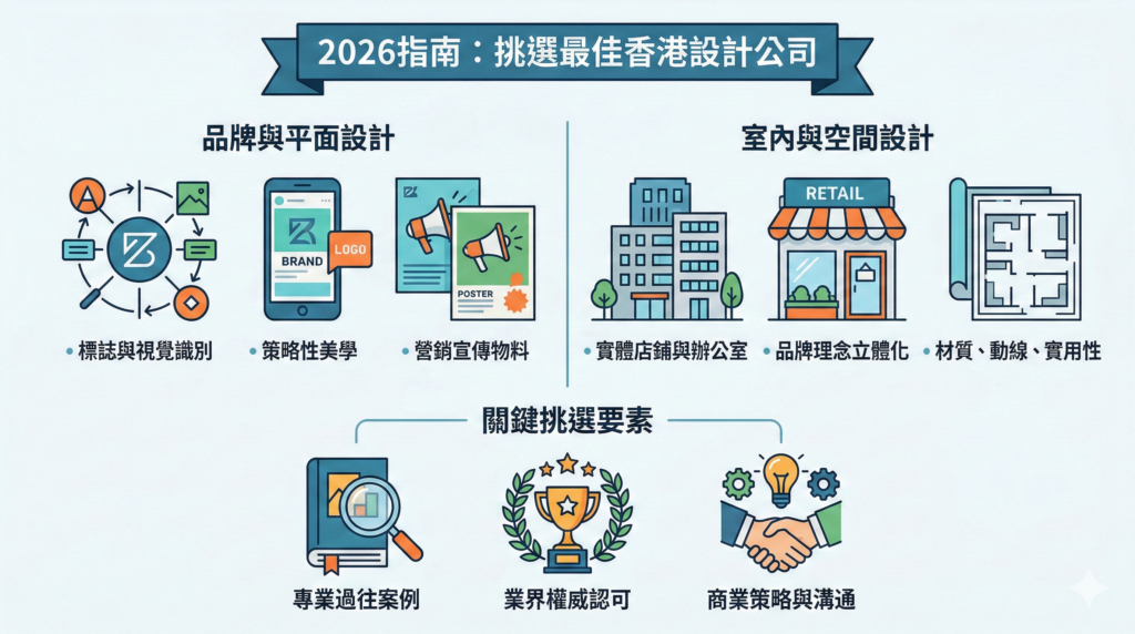 2026指南：如何挑選最適合您的香港設計公司？從品牌視覺到空間美學的全面解析
