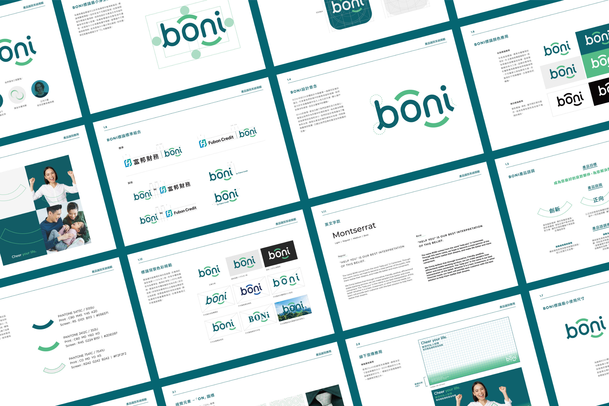 Boni_BrandGuidelineLayout_Graphic BONI by Fubon Bank | Branding Design