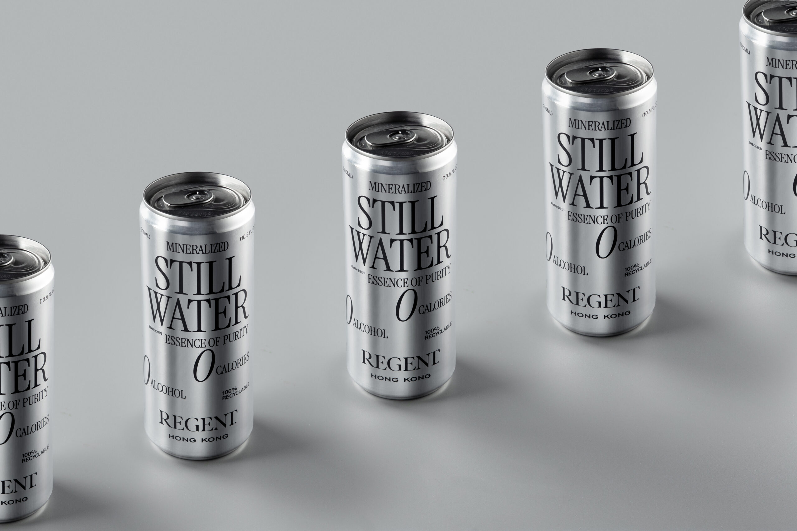 RegentWaterCan_Solo_Wide Regent Hong Kong | Still Water Packaging Design